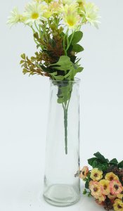Rural Shabby Style Table Centre Vase Glass Vase