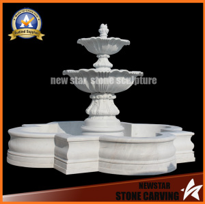 Stone Carving Marble Sculpture Water Fountain for Garden Decoration