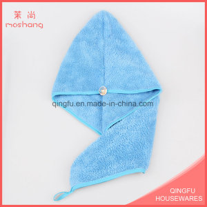 Manufacture Coral Fleece Hair-Drying Towel for Hair Salon