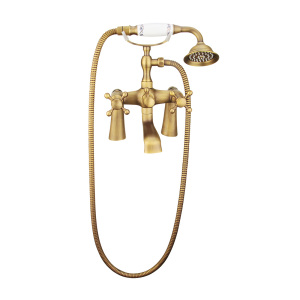 FLG Antique Bathroom Shower Set with Ceramic Wall Mounted
