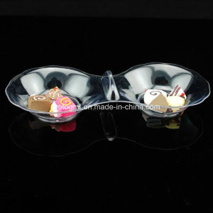 PP/PS Plastic Disk Disposable Saucer 8 Shaped Dish